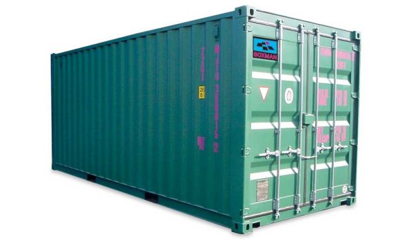 6.1m (20ft) high-cube shipping container with doors both ends