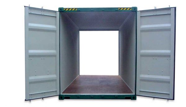 6.1m (20ft) high-cube shipping container with doors both ends - Image 2