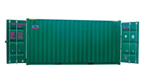 6.1m (20ft) high-cube shipping container with doors both ends - Image 3