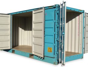 6.1m (20ft) high-cube, full side opening container for hire