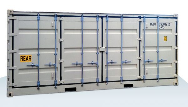 6.1m (20ft) shipping container with full side opening doors