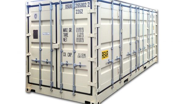 6.1m (20ft) shipping container with full side opening doors - Image 2