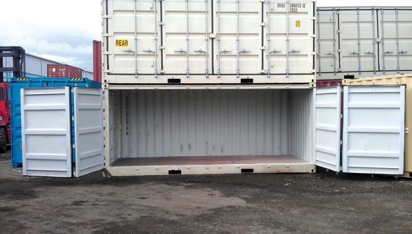 6.1m (20ft) shipping container with full side opening doors - Image 4